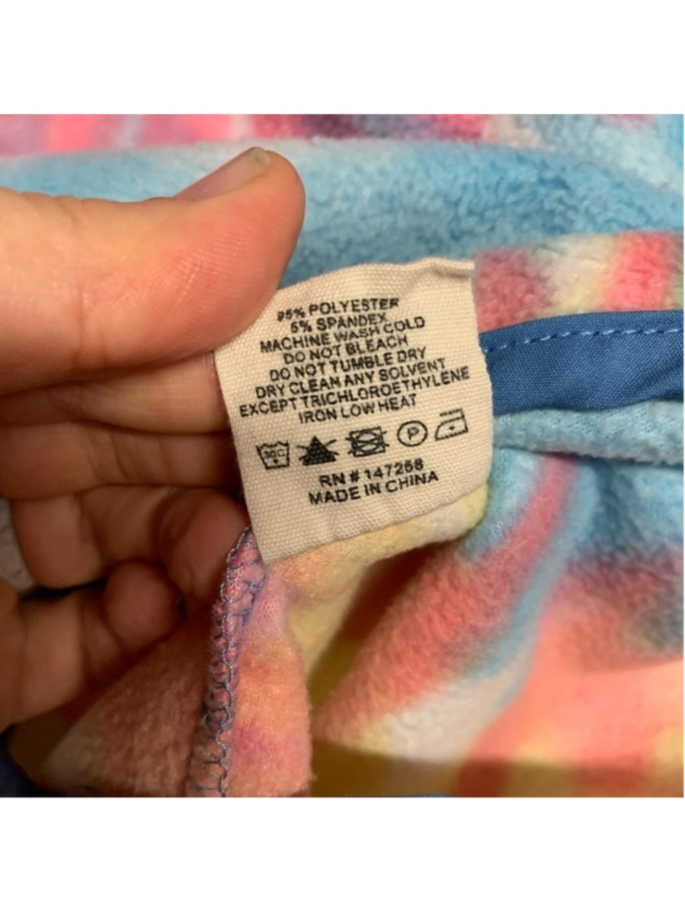 Simply Southern fleece pullover tie dye rainbow lightweight womens size XL EUC - Picture 11 of 12